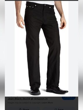 Hugo Boss Alabama black Jeans, size 34
